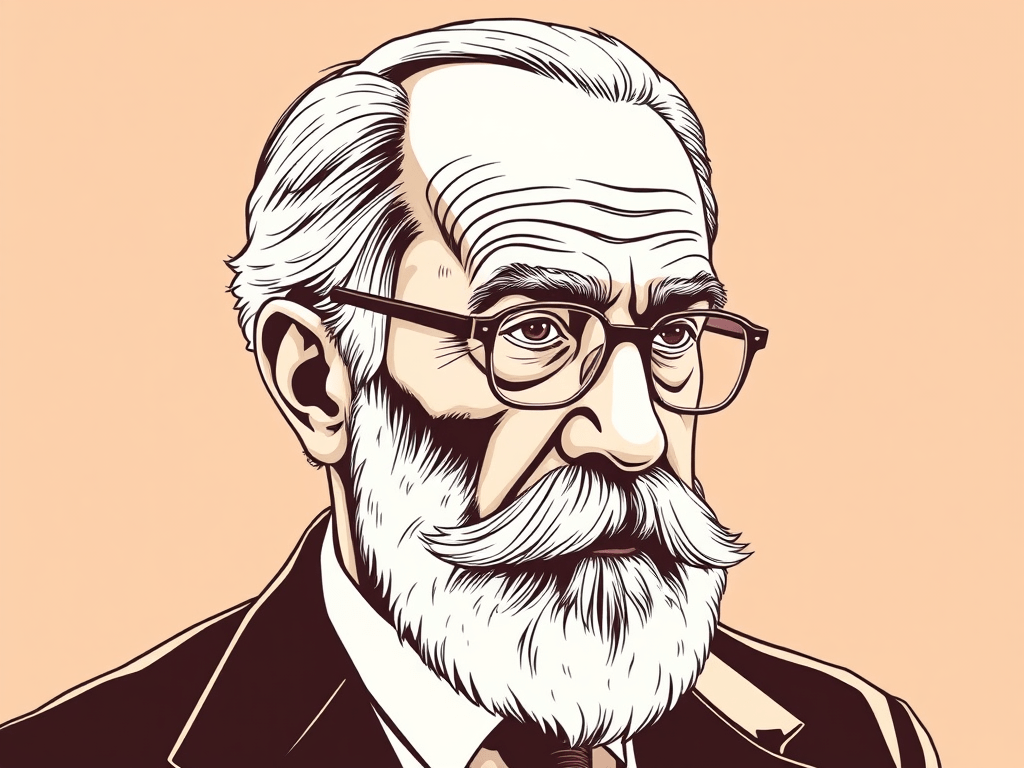 Petit portrait du père de la psychanalyse:&nbsp;Freud.